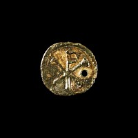 Roman Gilt Bronze Early Christian Pendant