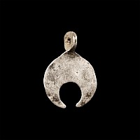 Roman Silver Lunar Pendant