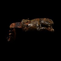 Roman Bronze-Handled Key with Panther