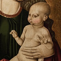 Medieval Virgin and Child by a Follower of Dirk Bouts