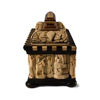 Medieval Carved and Bone-Inlaid Casket