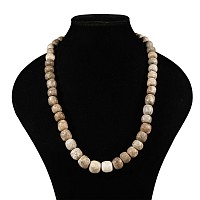 Natural History - Woolly Mammoth Bone Bead Necklace String