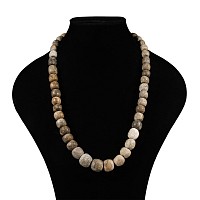 Natural History - Woolly Mammoth Bone Bead Necklace String