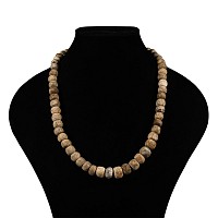 Natural History - Woolly Mammoth Bone Bead Necklace String
