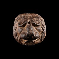 Medieval Iron Lion's Head Weight