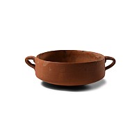 Nabataean Redware Bowl with Painted Foliage