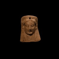 Greek Terracotta Protome Mask