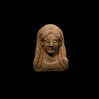 Greek Terracotta Protome Mask