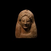 Greek Terracotta Protome Mask