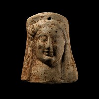 Greek Terracotta Protome Mask