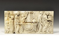 Post Medieval Georgian Marble Ritual Procession Panel