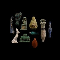 Egyptian Hardstone and Faience Amulet Collection