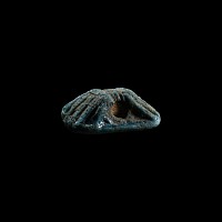 Egyptian Faience Amulet with Hieroglyphs