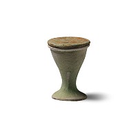 Egyptian Faience Offering Cup with Lid