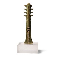 Large Egyptian Faience Djed Pillar Amulet