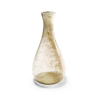 Roman Translucent Glass Flask with Engraved Rings