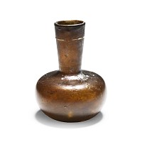 Roman Amber Glass Vase with Trail