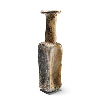 Roman Glass Square Flask