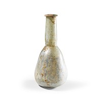 Roman Glass Pear-Shaped Flask