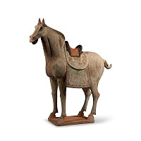 Large Chinese Tang Terracotta Horse Figurine