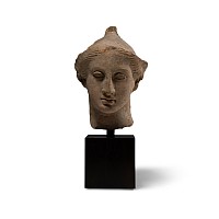 Greek Tarentine Terracotta Head of a Youth