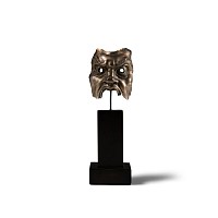 Greek Silver-Gilt Mask of Silenus