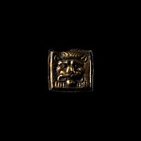 Sogdian Silver-Gilt Lion Plaque