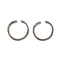 Western Asiatic Bronze Snake-Headed Bracelet Pair