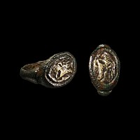 Roman Bronze Ring with Animal