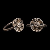 Medieval Silver Ring with Flower