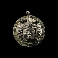 Roman Bronze Phalera with Medusa
