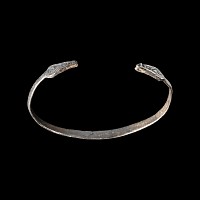 Roman Silver Armilla Snake Bracelet
