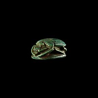 Egyptian Faience Scarab for Thutmose III