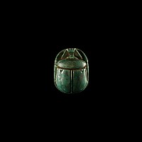 Egyptian Faience Scarab for Thutmose III