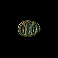 Egyptian Faience Scarab for Thutmose III
