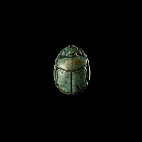 Egyptian Faience Scarab for Thutmose III