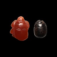 Egyptian Hardstone Scarab Group