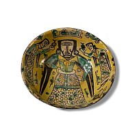 Nishapur Style Buff Ware Bowl with Figure