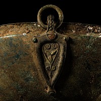 The High-Status 'Ryedale' Anglo-Saxon Bronze Hanging Bowl Complete with all Four Chip-Carved Mounts