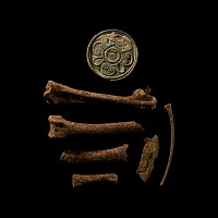 The High-Status 'Ryedale' Anglo-Saxon Bronze Hanging Bowl Complete with all Four Chip-Carved Mounts