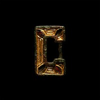 Anglo-Saxon Gilt Chip-Carved Buckle Frame with Garnets