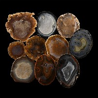 Natural History - Cut and Polished Agate Crystal Geode End Group [10]