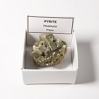 Natural History - Boxed Pyrite 'Fool's Gold' Crystal Specimen