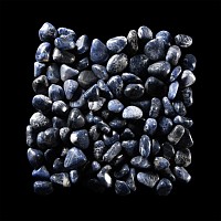 Natural History - Polished Sodalite Mineral Pebble Group [100]