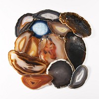 Natural History - Mixed Cut and Polished Agate Slice Collection [13]