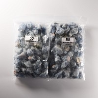 Natural History - Two Bags of Blue Calcite Mineral Specimen Group [100]