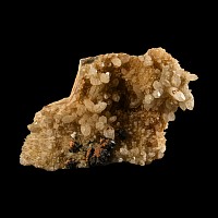 Natural History - Large Boxed Historic Galena on Yellow Quartz Crystal Specimen