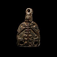 Anglo-Scandinavian Viking Bronze Skeletal Stirrup Apex Mount