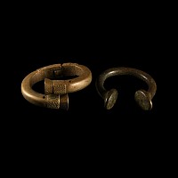 African Slave Trade Bronze Manilla Bracelet Group