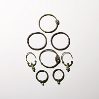 Byzantine Bronze and Silver Earring Pairs